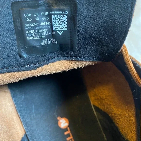 Merrell Men's Size 10.5 Downtown Chukka Brown Leather Lace Up Ankle Boots Shoes - Picture 8 of 8